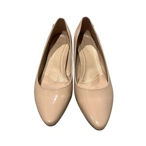 Vionic Mia Pumps Creamy Tan Block Heel Size 9 Support